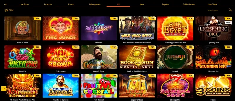 Популярни игри и слотове онлайн казино Spinamba