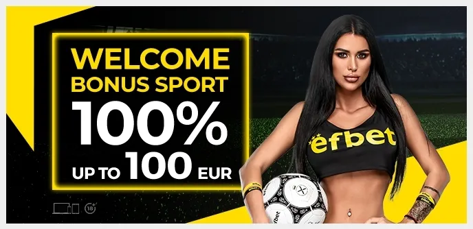Бонус за добре дошли 100% бонус за депозит в EfBet Online Casino