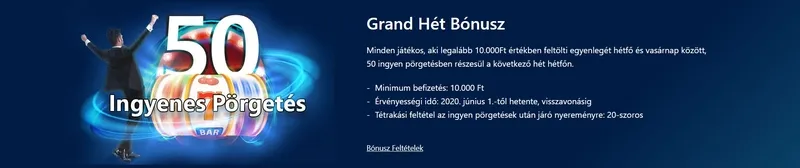 Grand Casino bónuszok és promóciók