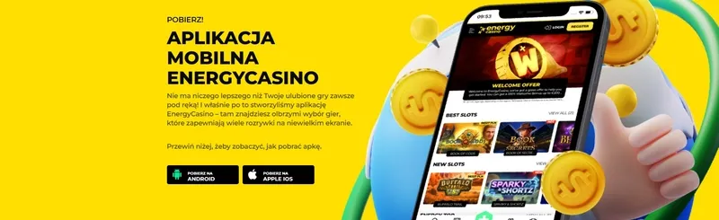 Aplikacja mobilna dla kasyna Energy